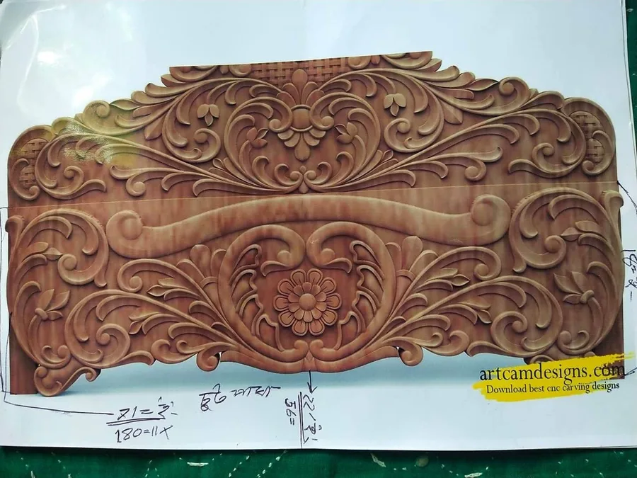 نقوش گل و چوب پیچ‌پاشی