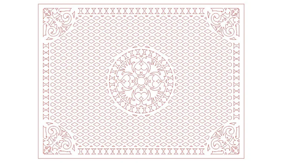 نمودار هندسی با طرح گل