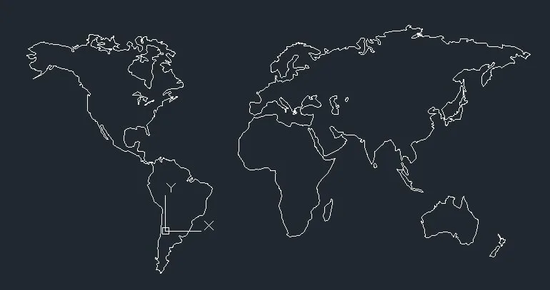 نقشه جهان خطی، سبک مینیم