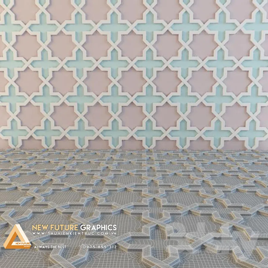 نمای سه بعدی با موتیف‌های صلیبی
