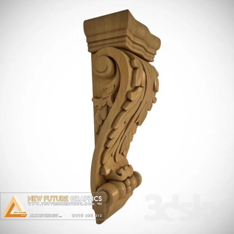 طرح برش چوبی گلدار