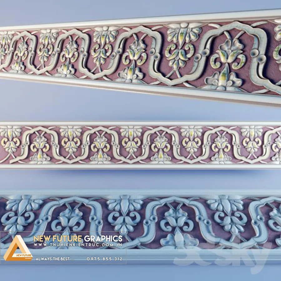 طرح برش گل و هندسی