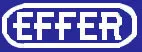 برچسب Effer آبی و سفید