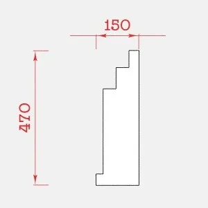 مربع با خطوط پله‌ای