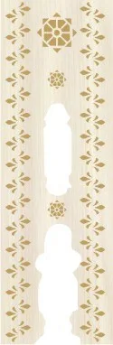طراحی بلاک تزئینی هندسی و گلی